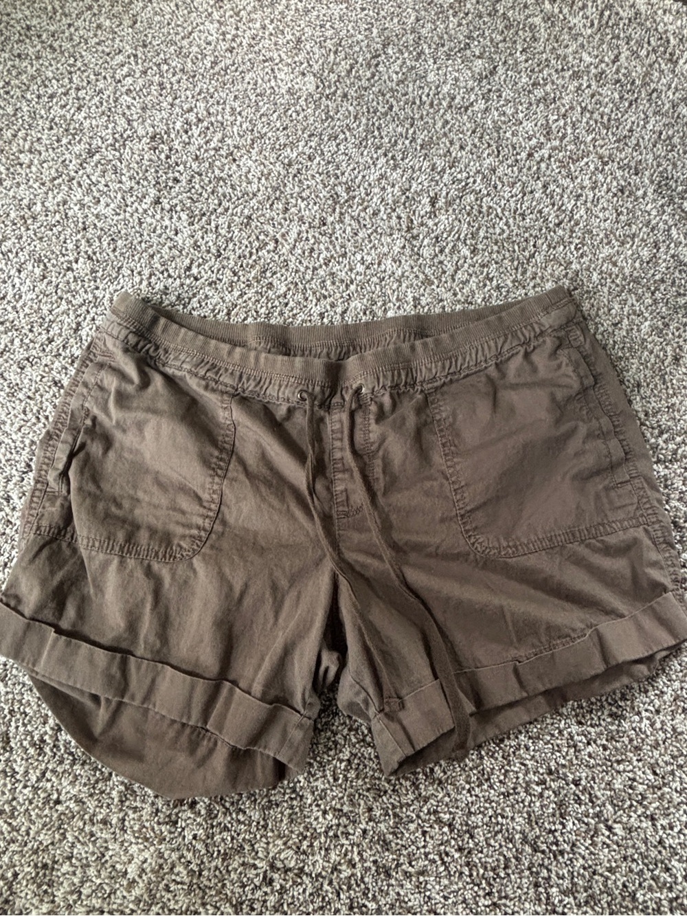 Old Navy Brown Rolled-Hem Athletic Shorts